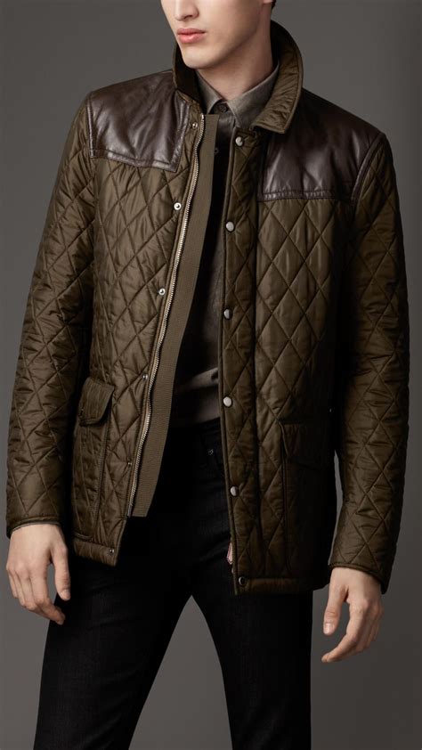 burberry leather jacket mem|Burberry men's winter jacket.